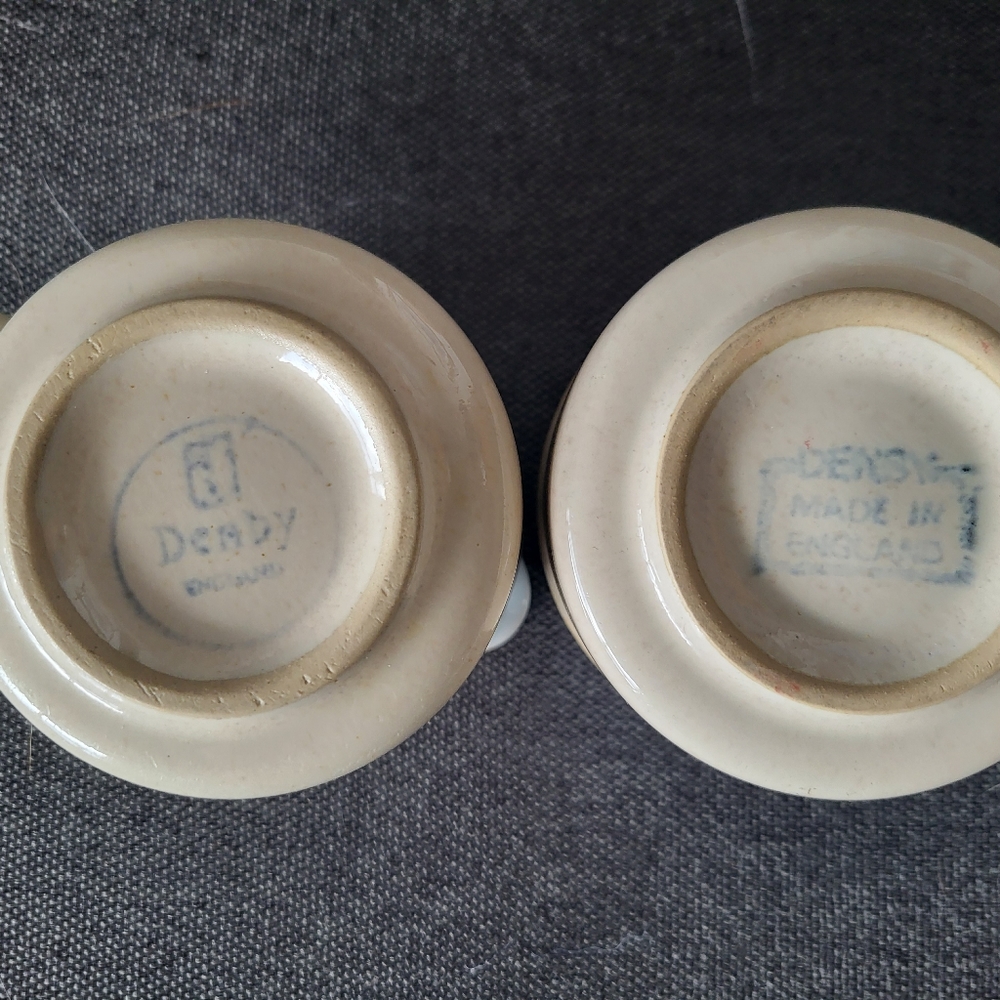 MCM Denby Creamer and Sugar set.